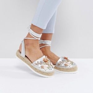 ASOS Jersey City Embellished Sandals